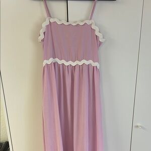 Lilac ricrac dress